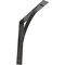 Ekena Millwork Morris Steel Bracket, Hammered Gray 3"W x 24"D x 24"H BKTM03X24X24MOHGY - alternate 1